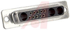 connector,d-subminiature,hybrid receptacle,10 signal,for 3 coaxial contact - 70145014 - Allied Electronics, Inc.