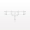 T Reducer Connector, Barbed, Natural - 61446 - Qosina Corp.