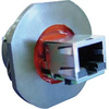 connector,metal circ,panel mount recept,rj45 to rj45,transversal seal,black fin - 70026559 - Allied Electronics, Inc.