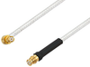 SMP Female Right Angle to Push-On SMP Female Cable 48 Inch Length Using PE-SR405FL Coax - PE3W03777-48 - Pasternack