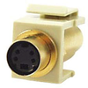 Snap-in S-Video F/F Keystone Module, Ivory - 101818IV - Computer Network Accessories, Inc.