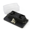 Mini / ATM Fuse Block 45605, 4 Fuse Position with Clear Cover - 45605 - Waytek, Inc.
