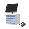 Designed with 4 tiers and capacity for 16 lockable medicaiton bins, AMiS-850T allows medications to be stored and distributed near the point of care. -  - Advantech