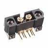 2 Pos. Male SIL Coax Horizontal Throughboard Conn. Jackscrews - M80-MH313M5-02 - Harwin Plc