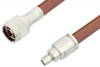SMA Male to N Male Cable 72 Inch Length Using RG393 Coax - PE3302-72 - Pasternack