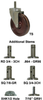Stainless Steel Stem Caster High Temp Phenolic/Fiberglass - SS-K3TP4X - Caster City, Inc.