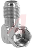Adapter; F; Right Angle; Machined Brass; Gold; 75 Ohms; 0.919 in.; 0.76 in. - 70197194 - Allied Electronics, Inc.
