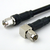 SMA Male to RA SMA Male Cable LMR-240 Coax in 12 Inch with Times Microwave Connectors and RoHS Compliant - FMC0204240LF-12 - Fairview Microwave Inc.