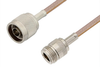 N Male to N Female Cable 36 Inch Length Using RG400 Coax - PE3617-36 - Pasternack