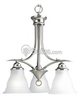 Three-Light Chandelier Fixture - P4324-09 - bulbs.com