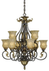 Large Chandeliers-Glass Shade - 6406 - Light Center (The)