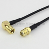 SMA Female to RA SMB Plug Cable RG174 Coax in 120 Inch - FMC1326174-120 - Fairview Microwave Inc.