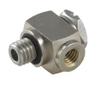 M6 Male Thread to 10-32 Female Thread Elbow Adapter - M6LS-10 - Beswick Engineering Co., Inc.