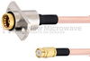 Slide-On BMA Jack 2 Hole Flange to SMP Female Cable RG405 Type .086 Coax in 6 Inch - FMCA1607-6 - Fairview Microwave Inc.