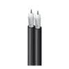 75 Ohm Analog Video Coax, Dual Ultra-miniature RG-59, 30 AWG Str TC, 95% TC French Braids, Flamarrest® Jkt, CMP, Flexible -- 7700A - Image