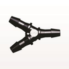 Y Connector, Barbed, Black - HY531 - Qosina Corp.