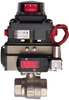 STAINLESS STEEL-2WAY NC-DOUBLE ACTING 2" NPTF BALL VALVE, EXPLOSION PROOF VALVE 24VDC, ELECTRIC POSITION INDICATOR 2-SWITCH EXPLOSION PROOF - S2CD10-D-3 - Quarter Turn Valve