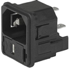 Iec C14 Inlet, 10A, 250Vac, Qc, Panel; Connector Type Schurter - 23B9897 - Newark, An Avnet Company