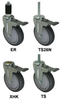 Stem - Swivel Caster with Total Locking Brake - Model 3A - 3ARF4X-ML - Caster City, Inc.