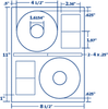 CD Stomper Pro&reg; Format CD/DVD Labels - 35009 - Labelmatch