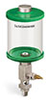 Green Color Key, Clear View Single Feed Manual Lubricator, 1 pt Acrylic Reservoir, 1/4” Male NPT - B5161-016AB2GW - Oil-Rite Corp.