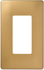 Decorative Finish Screwless Wall Plates with Decorator Openings -- SW26BR - Image