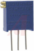 Trimmer, Cermet, Sealed, 3/8 in. Square, 25-Turn, 0.5 W, 1M Ohm, 10% - 70154170 - Allied Electronics, Inc.
