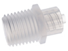 Adapter, polypropylene, male luer lock to 1/4-18 thread, 25/pack -- GO-45518-88 - Image