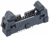 8+8 Pos. Male DIL Vertical Throughboard Conn. with Ejector -- M50-3550842 - Image