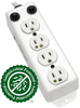 For Patient-Care Vicinity – UL 1363A Medical-Grade Power Strip with 4 15A Hospital-Grade Outlets, 15 ft. Cord - PS-415-HG-OEM - Tripp Lite by Eaton