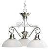 Three-Light Chandelier Fixture - P4579-09 - bulbs.com