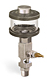 Clear View Single Feed Manual Lubricator, 2 1/2 oz Pyrex Reservoir, 3/8” Male NPT - B4461-002PB3W - Oil-Rite Corp.