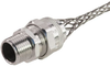 Cord Grip, alum, 1/2" NPT, cable range .438 - .500, Form Size 2 with mesh - RSR-108-E - Remke Industries