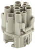 Heavy Duty Insert, Rcpt, 8+Pe Pos, 20A; Product Range Harting - 69AH9590 - Newark, An Avnet Company