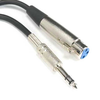 25ft XLR 3P Female to 1/4