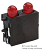 Pcb Indicator, 2 Led, Red, Smd; Led Color Lumex - 84X1100 - Newark, An Avnet Company