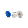Module 0.4, 100 Teeth, 20° Pressure Angle, Acetal / Brass Insert Spur Gear -- A 1P 2MYD04100A - Image