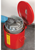 Justrite Red Steel 3 1/2 gal Safety Can - 13 in Height - 13 3/4 in Overall Diameter - 697841-01072 - 697841-01072 - R. S. Hughes Company, Inc.