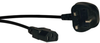 BS1363 to C13, UK IEC Power Cable - 10A, 250V, 17 AWG, 6 ft. (1.8 m), Black -- P056-006-10A - Image