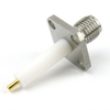 SMA Female (Jack) Connector Stub Terminal 4 Hole Flange (Panel Mount), Solder, Passivated Stainless Steel Body, Length 1.08 In - SC3732 - Fairview Microwave Inc.