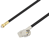 Snap-On MMBX Plug to SMA Male Right Angle Cable 24 Inch Length Using RG174 Coax - PE3C4044-24 - Pasternack