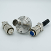 MS High Current Series, Multipin Feedthrough, Double Ended, 4 Pins, 700 Volts, 28 Amps per Pin, 0.94″ Moly Conductors, 2.75″ Conflat Flange - A14856-1-CF - MPF Products, INC.