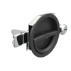 Flush Cam Latch, Medium Size, Turn Clockwise to Latch / Lock, Single or Three - Point Latching, Bail Handle Style, Powder Coat, Black -- 01-43-25 - Image