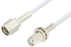 SMA Male to SMA Female Bulkhead Cable 12 Inch Length Using RG188 Coax - PE3051-12 - Pasternack