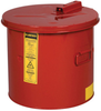 Justrite Red Steel 3 1/2 gal Safety Can - 11 1/4 in Height - 11 3/8 in Overall Diameter - 697841-01060 - 697841-01060 - R. S. Hughes Company, Inc.