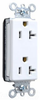 Duplex/Single Receptacle - PT26352-BL - Hubbell Wiring Device-Kellems