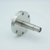 SHV-20 Coaxial Feedthrough, 1 Pin, Grounded Shield, Exposed Insulator, 2.75″ Conflat Flange, Without Air-side Connector - A1909-2-CF - MPF Products, INC.