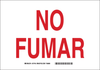 Brady B-401 High Impact Polystyrene Rectangle White Smoking Not Permitted Sign - 14 in Width x 10 in Height - Language Spanish - TEXT: NO FUMAR - 38976 - 754476-38976 - R. S. Hughes Company, Inc.