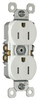 Duplex/Single Receptacle - 3232-TRNAW - Hubbell Wiring Device-Kellems