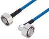 Plenum 7/16 DIN Male to 7/16 DIN Male Right Angle Low PIM Cable 200 cm Length Using SPP-250-LLPL Coax Using Times Microwave Parts - PE3C6188-200CM - Pasternack